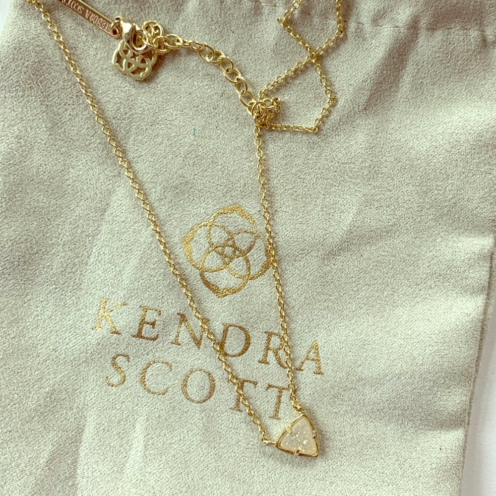 Kendra Scott Iridescent Drusy Stone Necklace